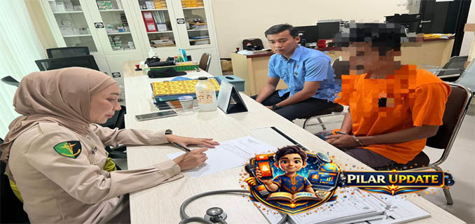 Seksi Dokkes Polres Minut Laksanakan Pemeriksaan Kesehatan Tahanan